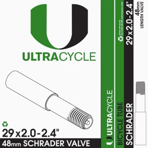 ULTRACYCLE Schrader Valve Bike Tube 29'' x 2.0-2.4''-Pit Crew Cycles