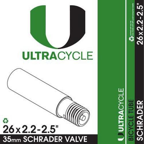 ULTRACYCLE Schrader Valve Standard Tube 35 mm 26'' x 2.2-2.5''-Pit Crew Cycles