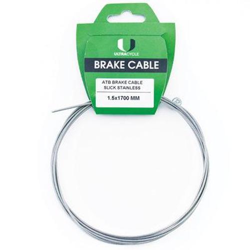 ULTRACYCLE Slick Stainless Steel Brake Cable Mountain 1700Mm-Pit Crew Cycles
