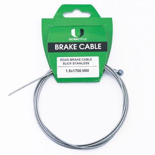 ULTRACYCLE Slick Stainless Steel Brake Cable Road 1700Mm-Pit Crew Cycles