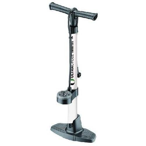 ULTRACYCLE Thrust Light Composite Floor Pump White 160Psi-Pit Crew Cycles