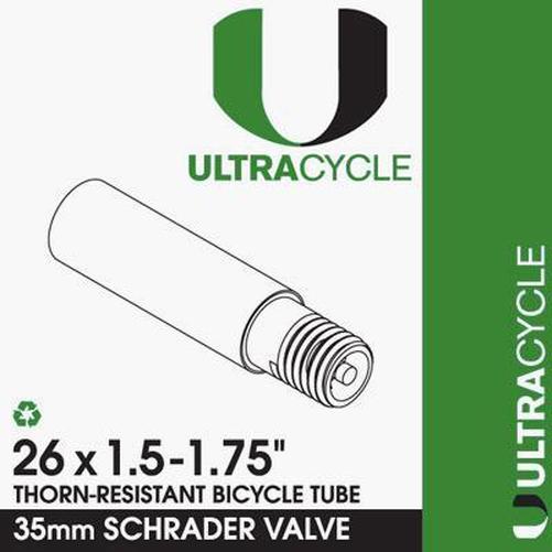 ULTRACYCLE Triple-Thick /Puncture Resistant Tube 26 x 1.5-1.75-Pit Crew Cycles