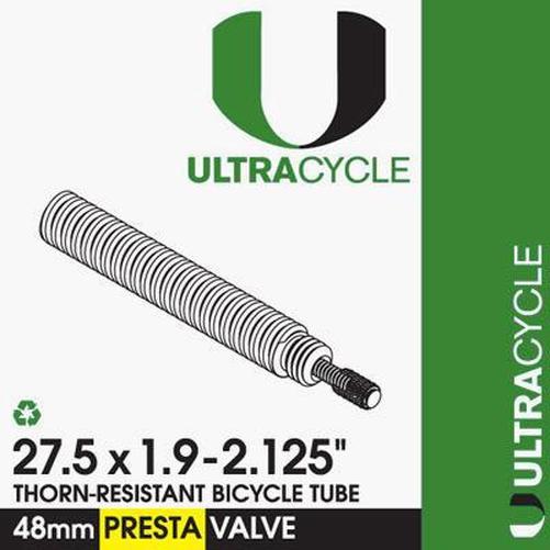 ULTRACYCLE Triple-Thick /Puncture Resistant Tube 27.5 x 1.9-2.125-Pit Crew Cycles