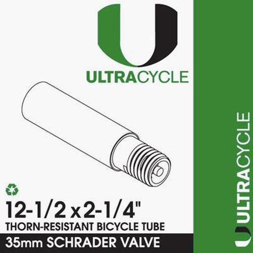 ULTRACYCLE Triple Thick Puncture Thorn Resistant Tube 12-1/2x2-1/4 Schrader 35-Pit Crew Cycles