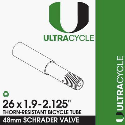 ULTRACYCLE Triple Thick Puncture Thorn Resistant Tube 26x1.9-2.125 Schrader 48 - CLEARANCE-Pit Crew Cycles