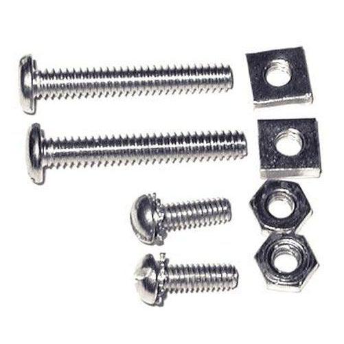 WALD Bike Basket Hardware Nuts & Bolts 135F Silver 4 Each-Pit Crew Cycles
