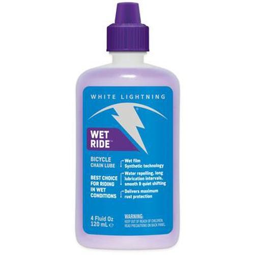 WHITE Lightning Wet Ride W59040102 Drip Lube 4 Oz-Pit Crew Cycles