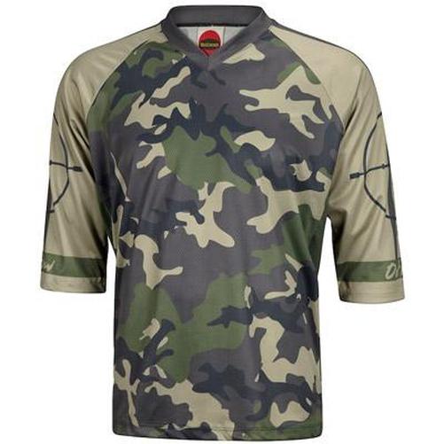 WORLD JERSEYS Outlaw Mtb Mens Camo 3/4 Jersey Green Camo Small-Pit Crew Cycles